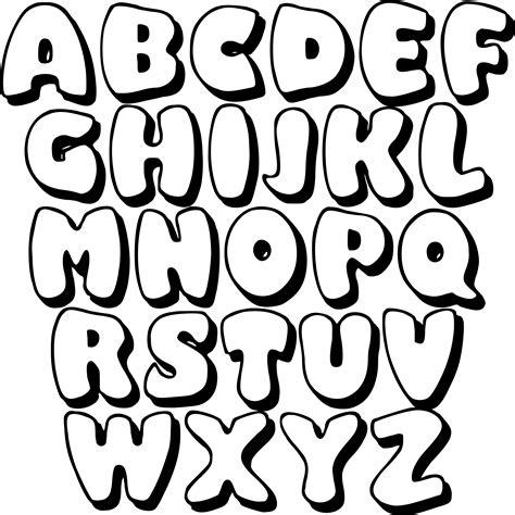 Printable Names In Bubble Letters